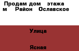Продам дом 2 этажа 150 м2 › Район ­ Ославское 33 › Улица ­ Ясная › Дом ­ 1 › Общая площадь дома ­ 150 › Площадь участка ­ 10 › Цена ­ 4 500 000 - Владимирская обл., Суздальский р-н, Ославское с. Недвижимость » Дома, коттеджи, дачи продажа   